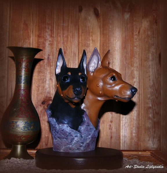 Miniature Pinscher Bust