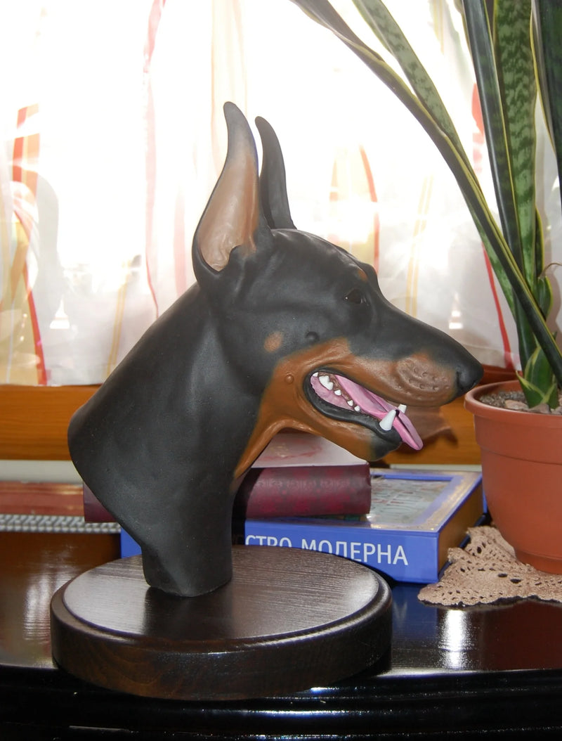 Doberman bust