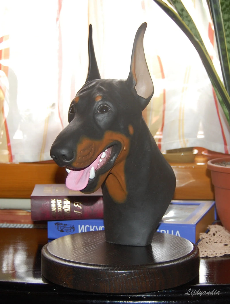 Doberman bust
