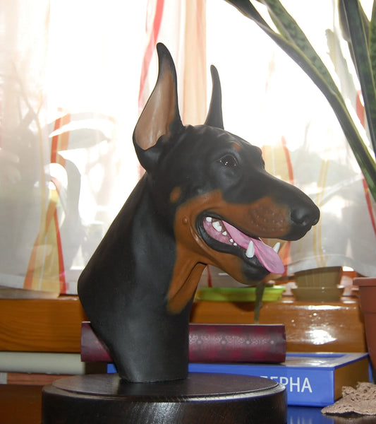 Doberman bust