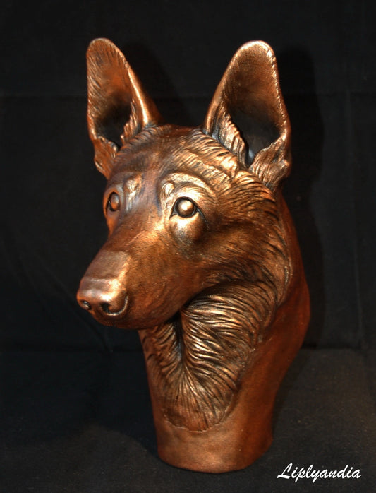 German Shepherd bust