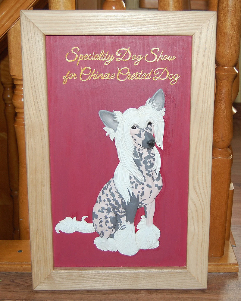 Chinese Crested Dog relief