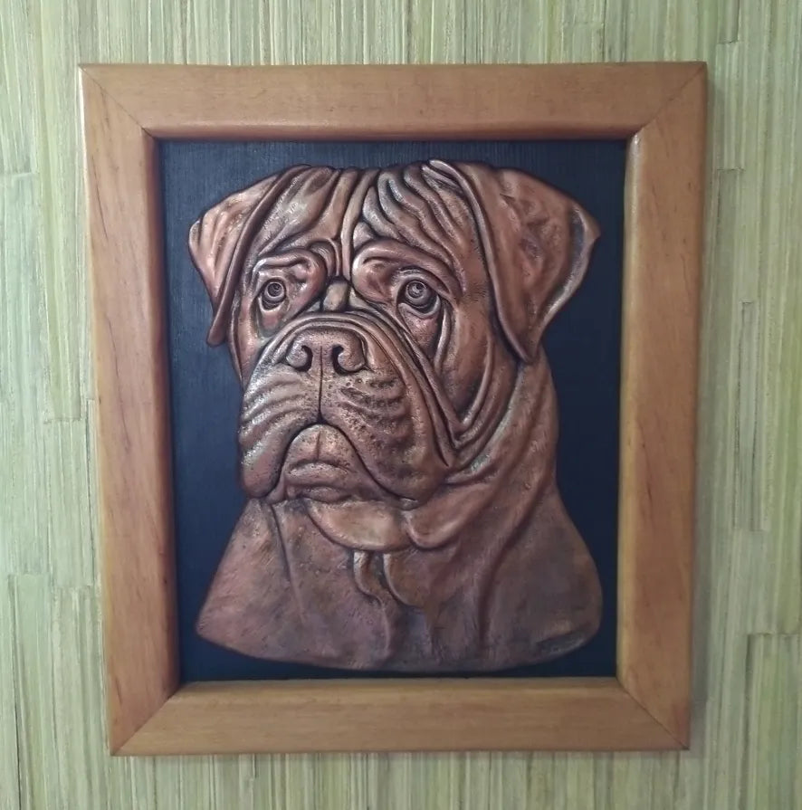 Bullmastiff bas-relief