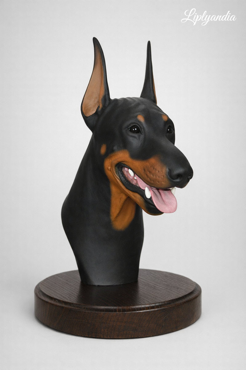 Doberman bust