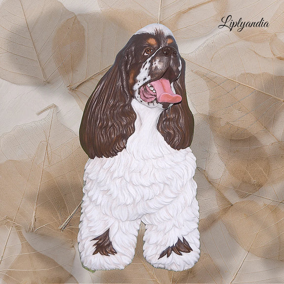 American Cocker Spaniel bas-relief