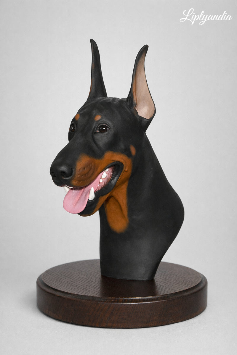 Doberman bust