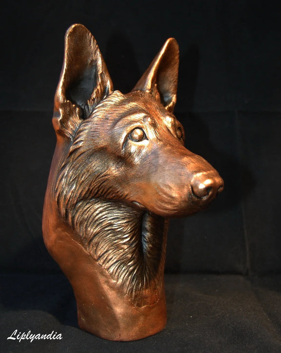 German Shepherd bust